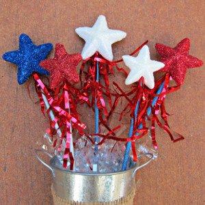 Red White and Blue Wands