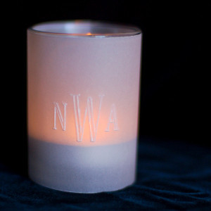 Perfectly Embossed Monogram Votives