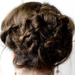 Polished And Posh Twisted Updo Allfreediyweddings Com