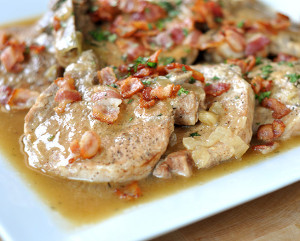 Smothered Pork Chops from the Slow Cooker