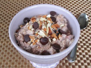 Overnight Slow Cooker Ice Cream Oatmeal