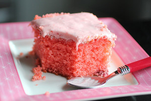 Summer Strawberry Cake Mix Cake