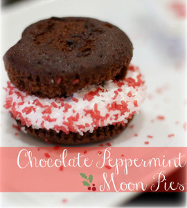 Chocolate Peppermint Moon Pies