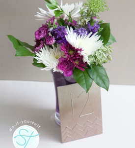 Trendy Metallic Ombre Table Numbers