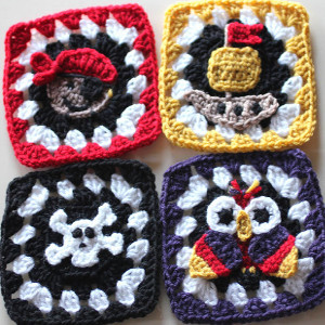 Pirate Granny Squares Crochet Patterns