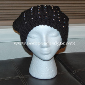 Beaded Slouchy Hat