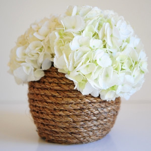 Roped Vase Shabby Chic Wedding Centerpiece