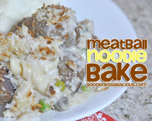 Meatball Noodle Bake