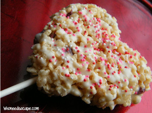 Heart Shaped Rice Krispie Treats