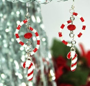 Charming Candy Cane Earrings