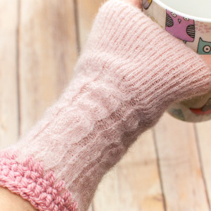 Upcycled Sweater Wrist Warmers