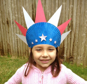 Patriotic Paper Plate Hat Allfreeholidaycrafts Com