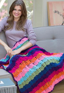 Rainbow Bright Stripe Throw