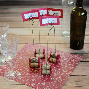 Easy Cork Place Card Holders