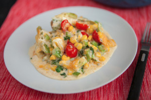 Green Pepper Cheese Bake