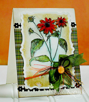Watercolor Flower Garden Card Watercolor Flower Garden Card