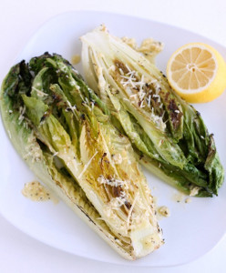 Grilled Caesar Romaine Hearts Grilled Caesar Romaine Hearts
