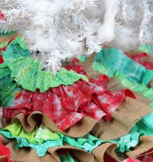 Frilly Fun Burlap Tree Skirt