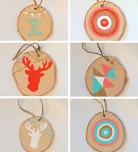 DIY Wood Slice Ornaments DIY Wood Slice Ornaments