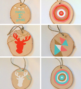 DIY Wood Slice Ornaments