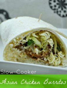 Slow Cooker Asian Chicken Burritos Slow Cooker Asian Chicken Burritos