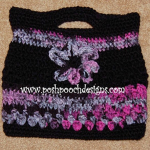 Midnight Bloom Crochet Bag