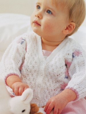 Babys Flower Lace Cardigan