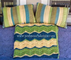 Easy Garden Chevron Afghan