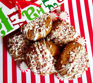 White Chocolate Peppermint Bark Cookies