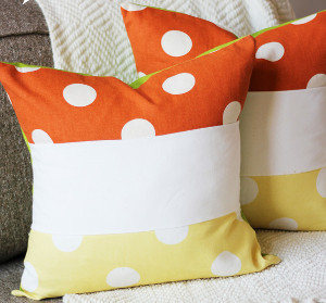 Color Block Halloween Pillows Color Block Halloween Pillows