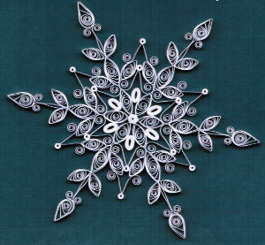 Delicate Quilled Snowflakes