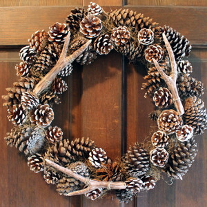 Pottery Barn Knockoff Faux Antler Wreath