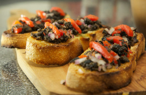 Quick and Delicious Black Olive Bruschetta