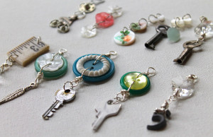 Repurposed Button Charms