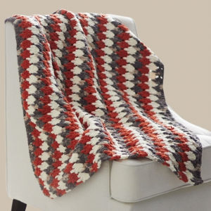 Burnt Orange Larksfoot Throw