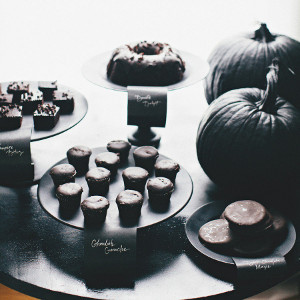 Death by Chocolate Halloween Wedding Dessert Table