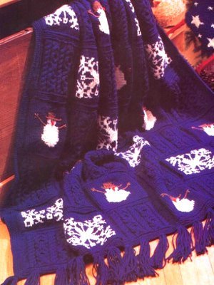 Snowman Afghan Snowman Afghan