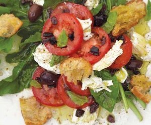 Tomato, Arugula, and Basil Salad