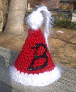 Santa Hat Crochet Ornament