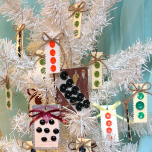 Adorable Button Card Ornaments