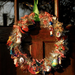 Christmas Cool Ornaments Wreath