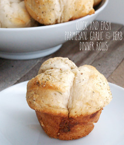 Parmesan, Garlic, and Herb Dinner Rolls