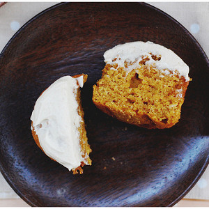 Pumpkin Spice Cupcakes with Chai Frosting
