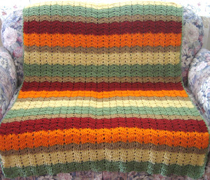 A Cornucopia of Color Afghan