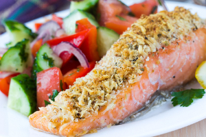 Potato-Crusted Salmon