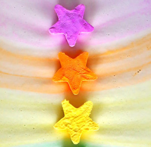 Magic Foaming Rainbow Stars