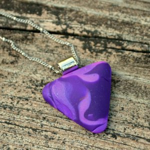 Marbled Cabochon Pendant