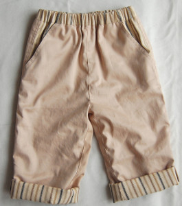 Boys Pants with Striped Cuffs