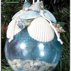 Sparkly Sea Shell Ornament