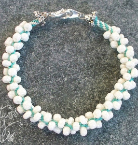 Stylish Seed Beaded Kumihimo Bracelet Stylish Seed Beaded Kumihimo Bracelet
